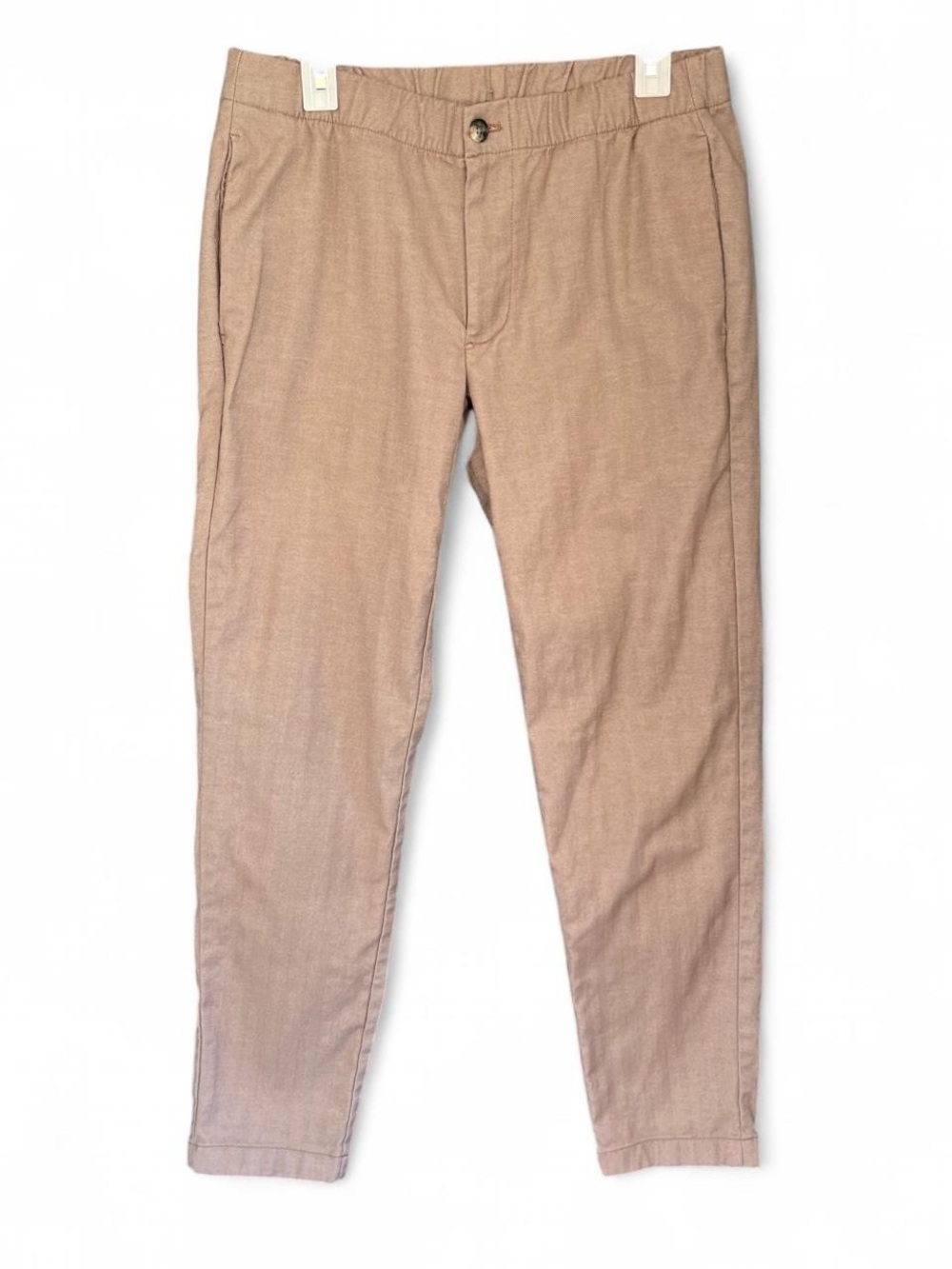 Bonobos Brown Cotton Elastane Chino Pants M Floral Lined Casual Trousers